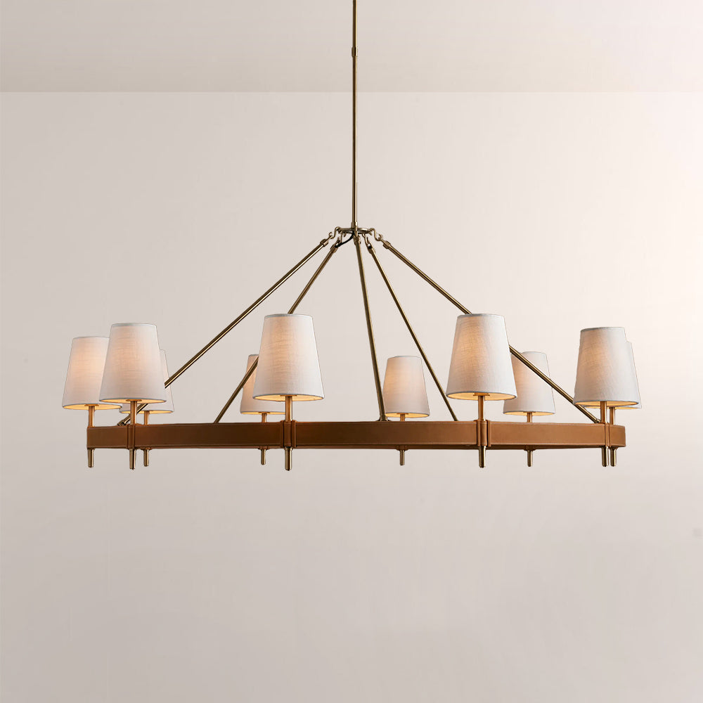 Haven Round Brass Chandelier - XYlight