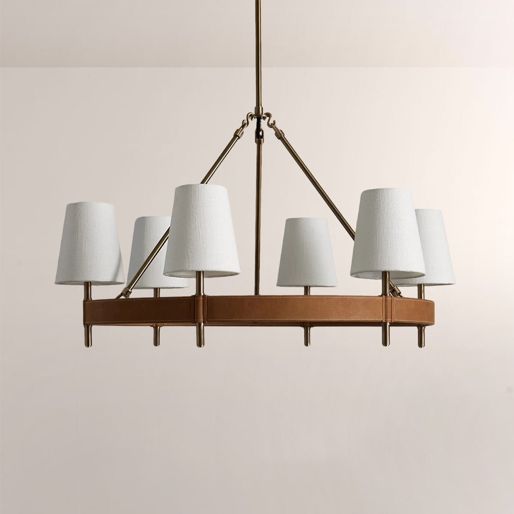 Haven Round Brass Chandelier - XYlight