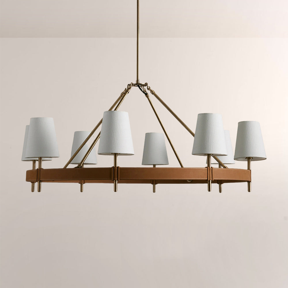 Haven Round Brass Chandelier - XYlight