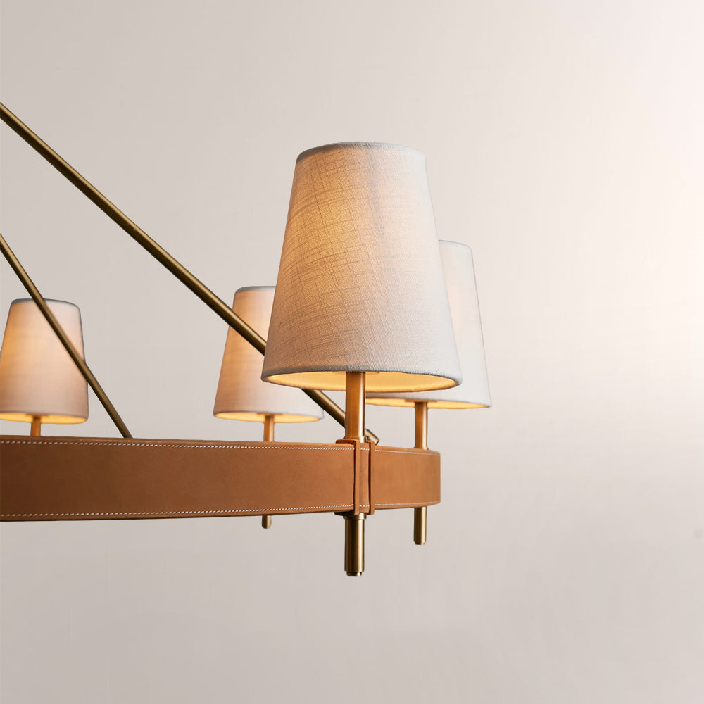 Haven Round Brass Chandelier - XYlight