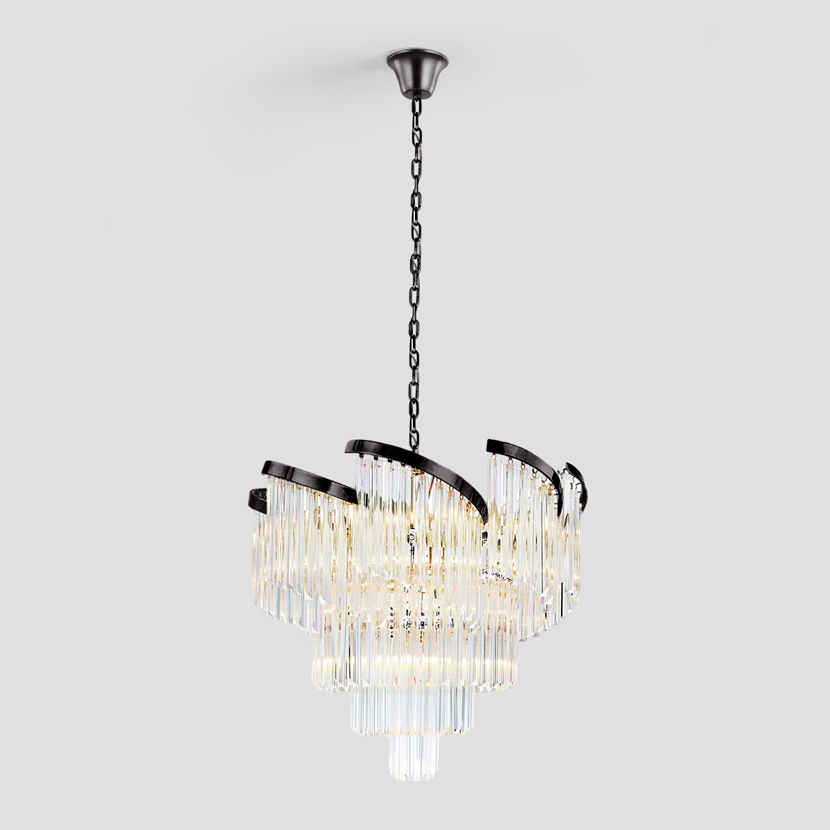 Hikky Flow Crystal Chandelier - XYlight