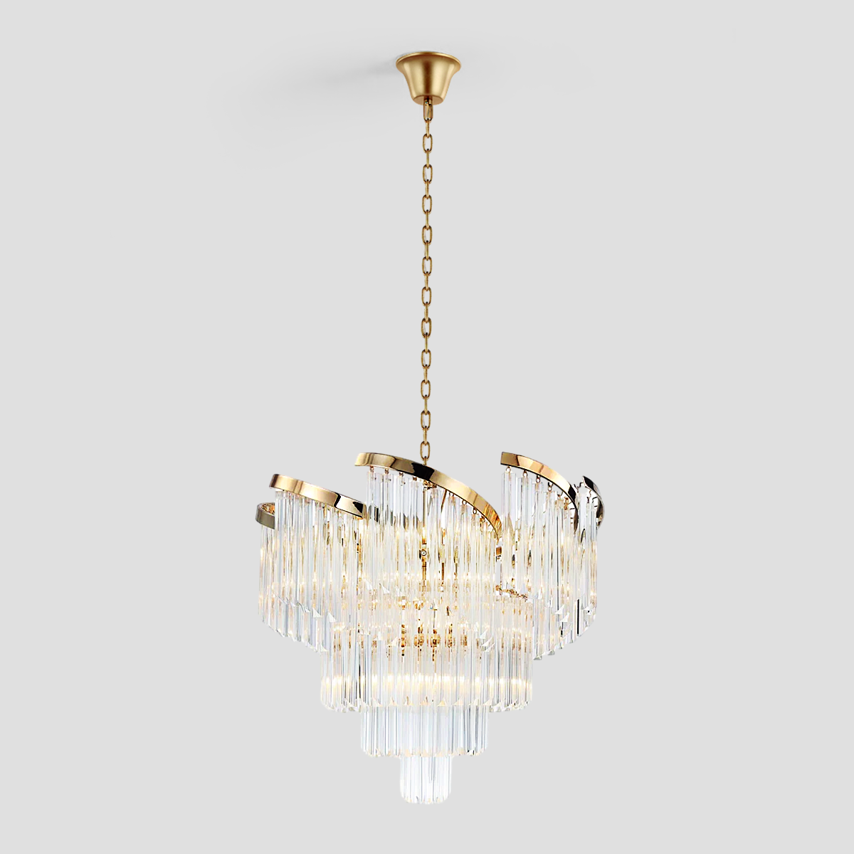 Hikky Flow Crystal Chandelier - XYlight