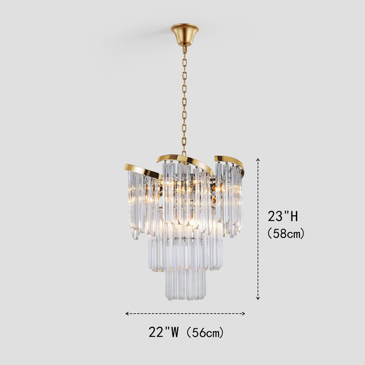 Hikky Flow Crystal Chandelier - XYlight