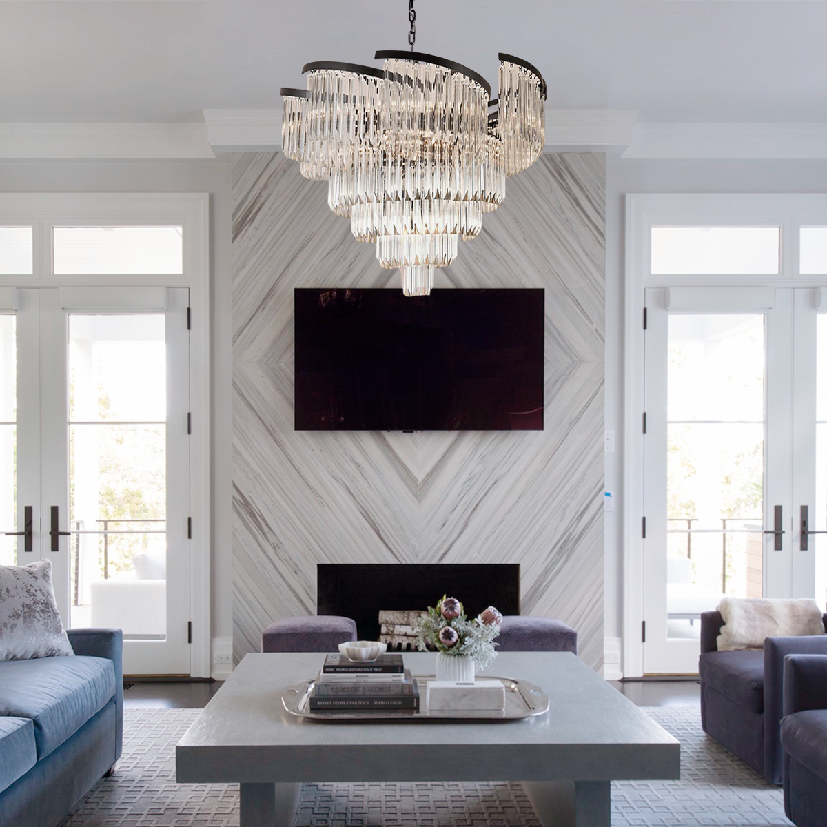 Hikky Flow Crystal Chandelier - XYlight
