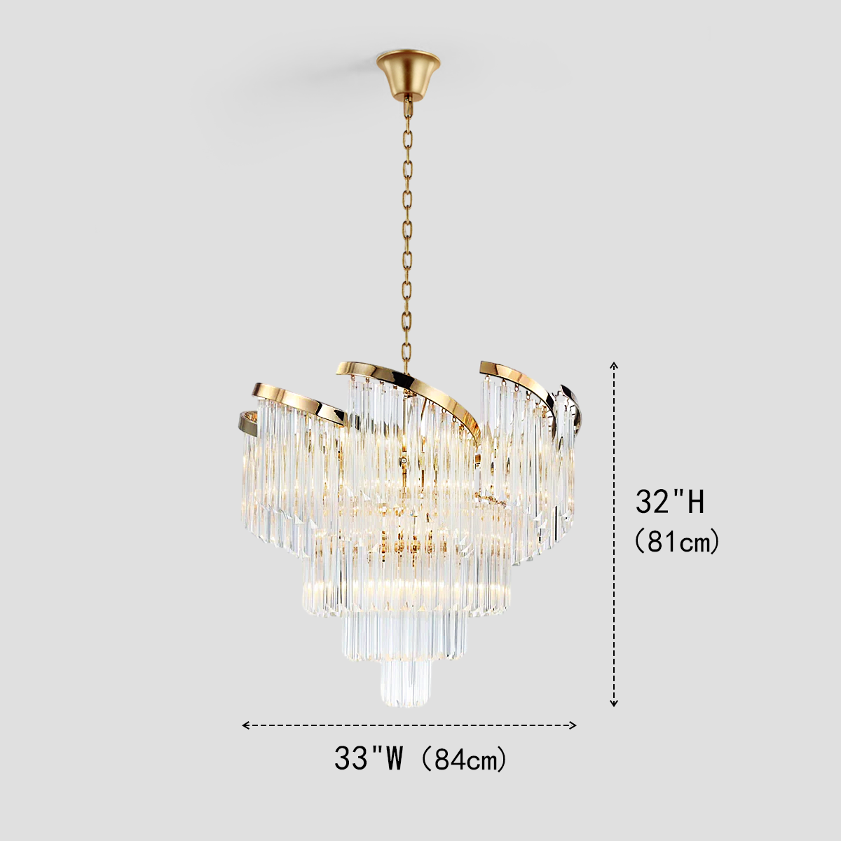 Hikky Flow Crystal Chandelier - XYlight