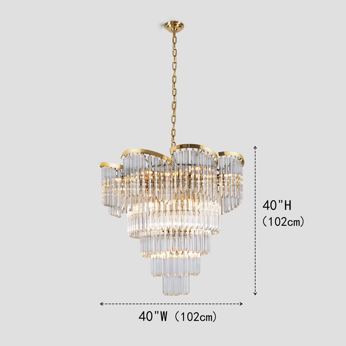 Hikky Flow Crystal Chandelier - XYlight