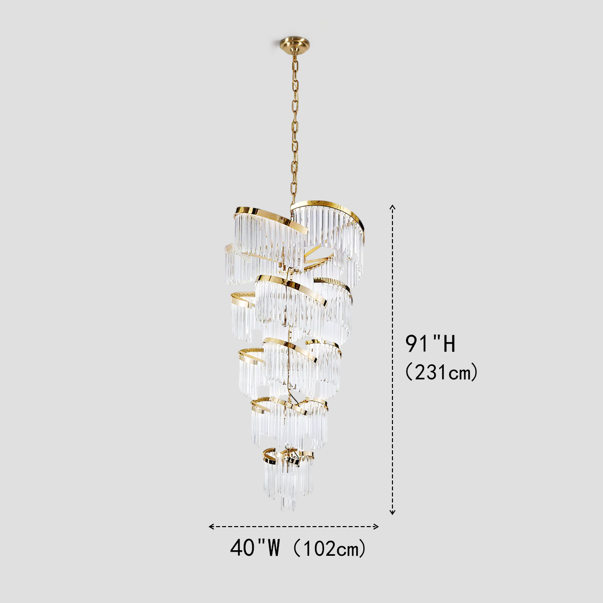 Hikky Flow Crystal Chandelier - XYlight