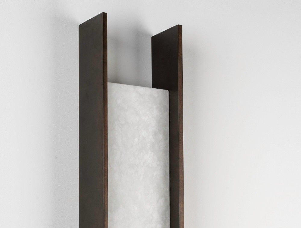 IDA Modern Natural Alabaster Linear Wall Sconce - XYlight