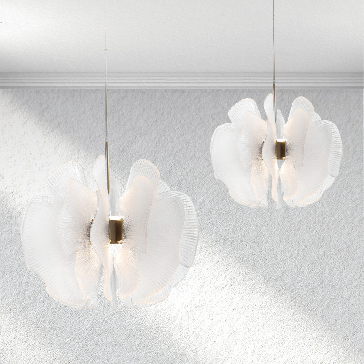 Jellyfish Floral Glass Pendant - XYlight
