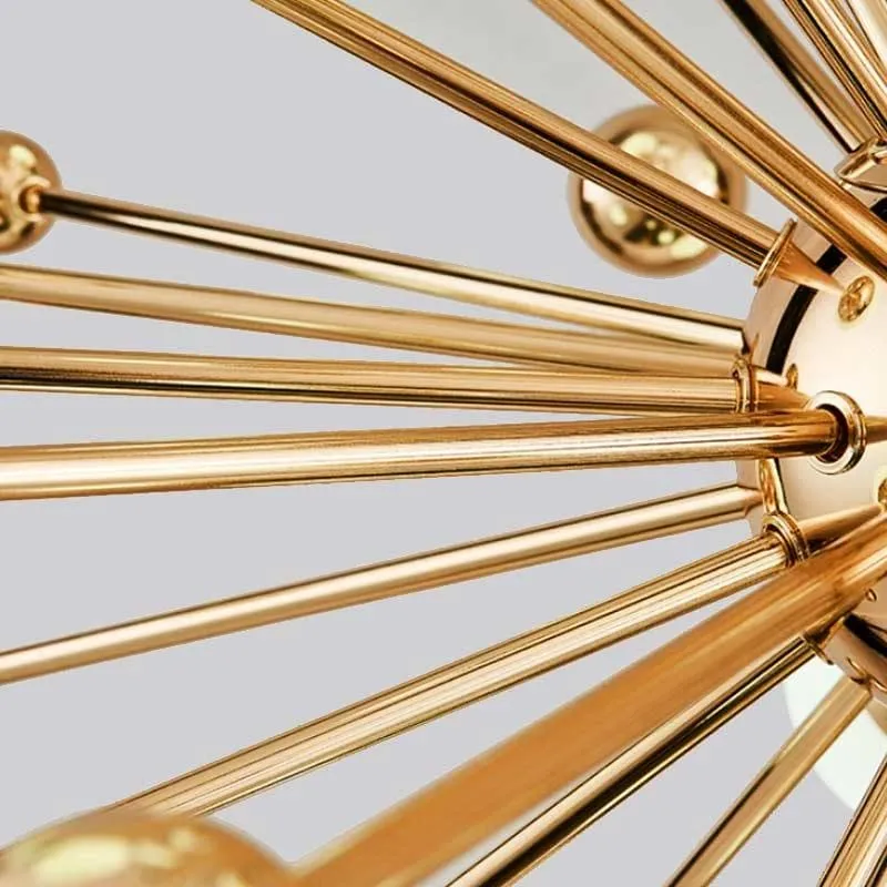 Kamilo Gold and White Chandelier - XYlight