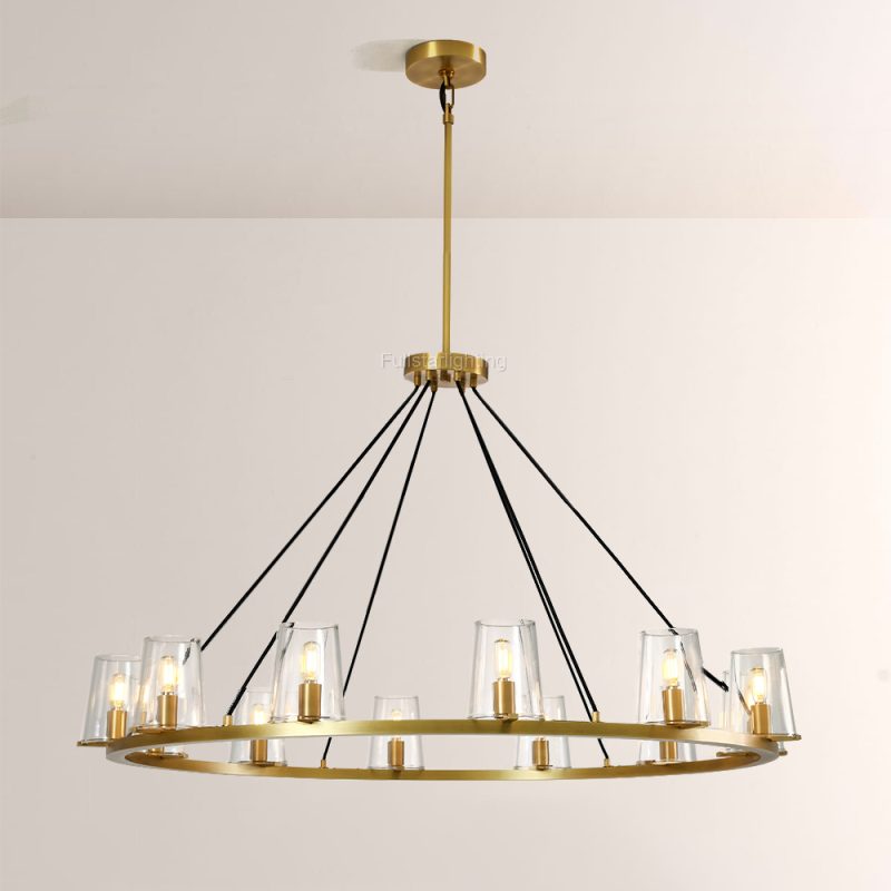Karsiven Glass Round Chandelier