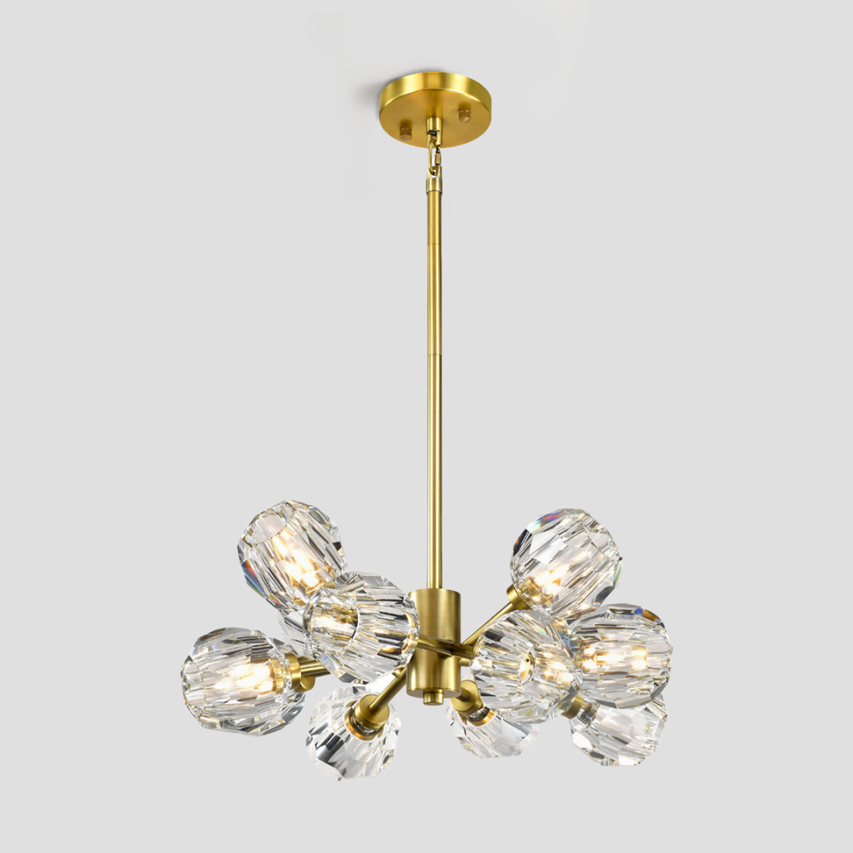 Kelivorne Clear Glass Chandelier - XYlight