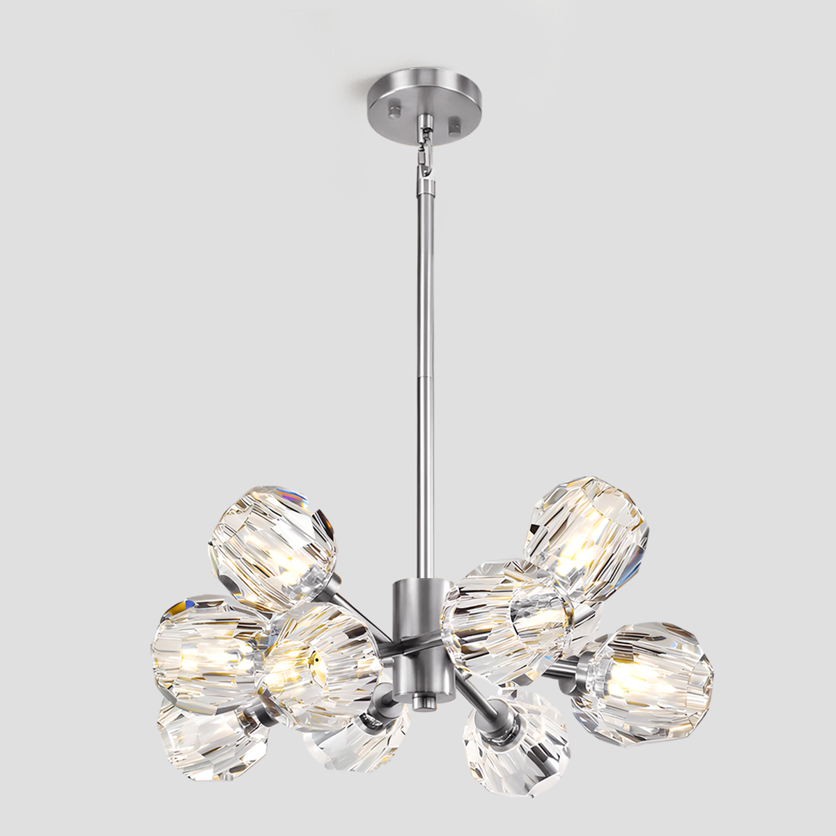 Kelivorne Clear Glass Chandelier - XYlight