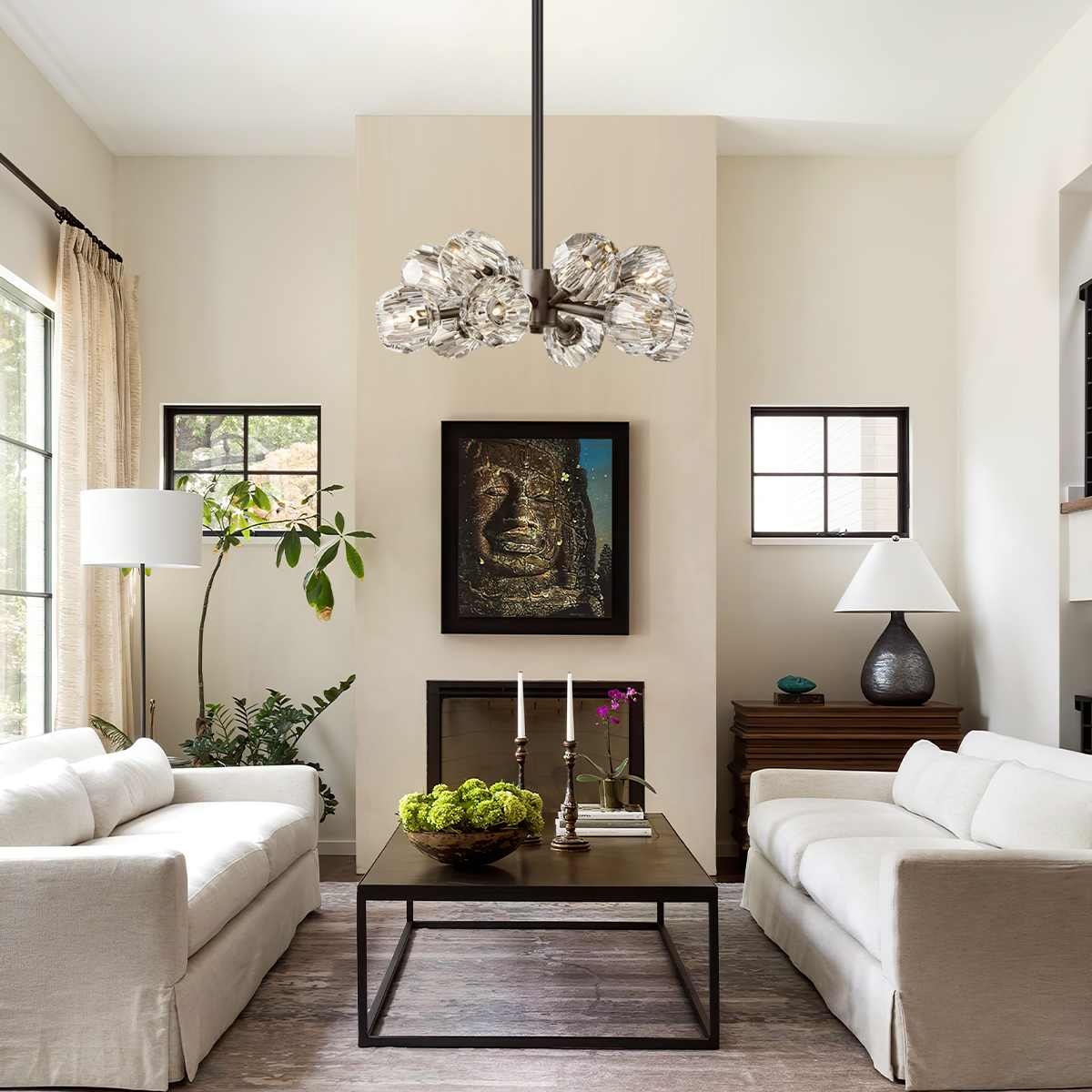 Kelivorne Clear Glass Chandelier - XYlight