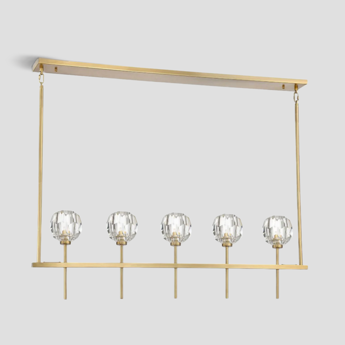 Kelivorne Clear Glass Linear Chandelier - XYlight