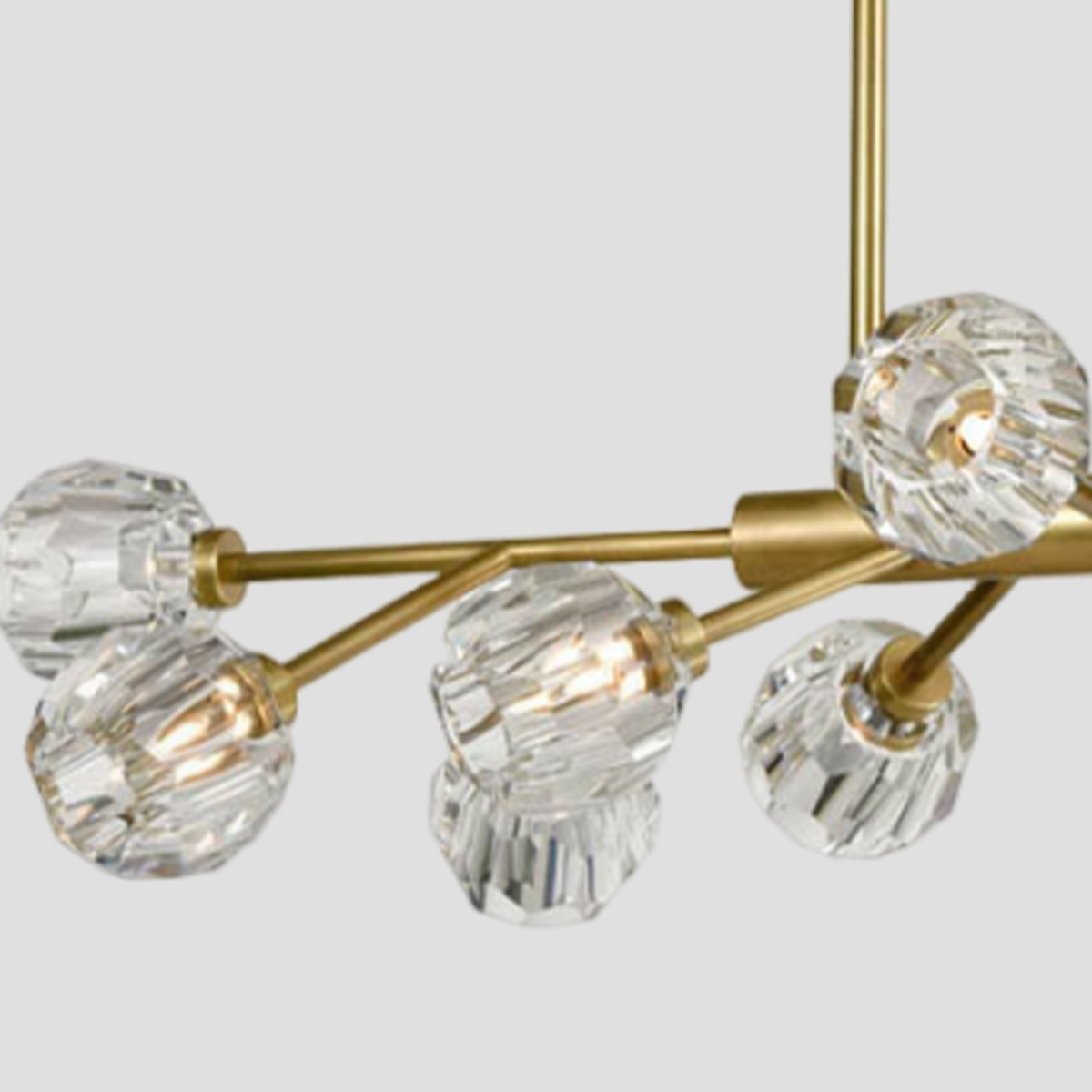 Kelivorne Clear Glass Linear Chandelier - XYlight