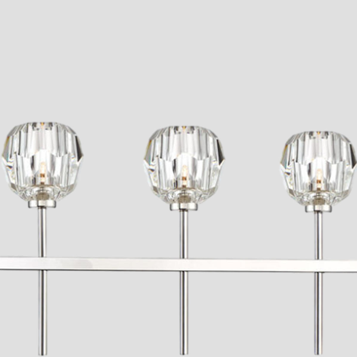 Kelivorne Clear Glass Linear Chandelier - XYlight