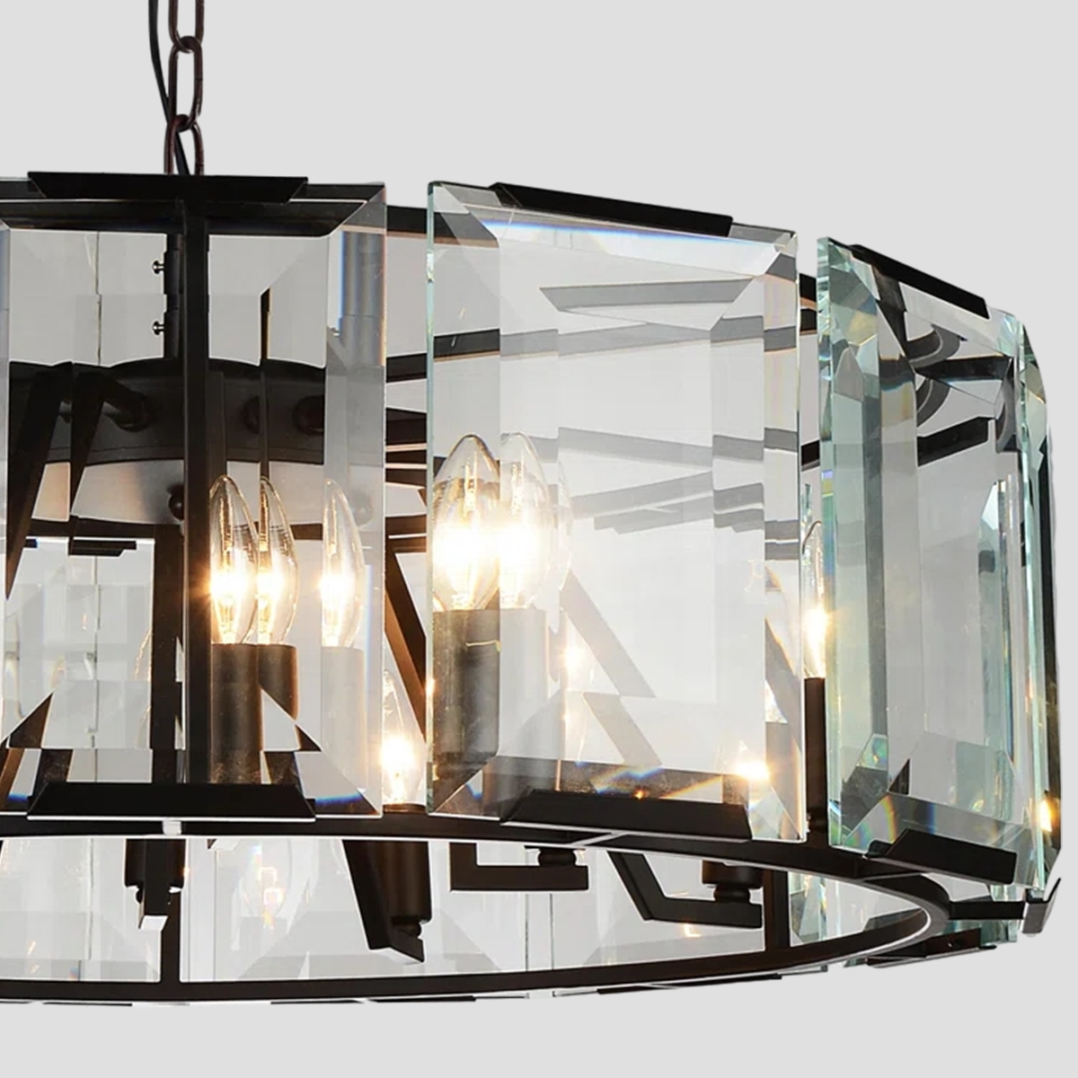 Kiko 24-Inch Crystal Round Chandelier - XYlight