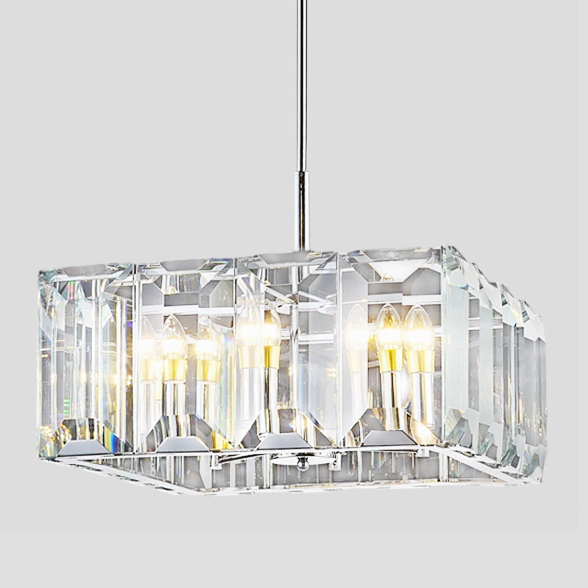 Kiko Crystal Square Chandelier - XYlight