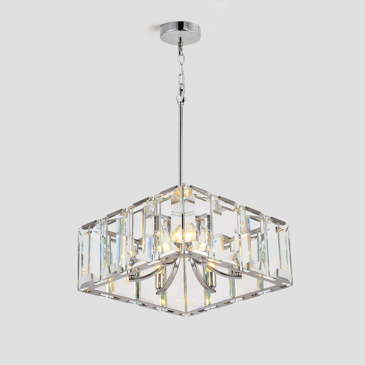Kiko Crystal Square Chandelier - XYlight