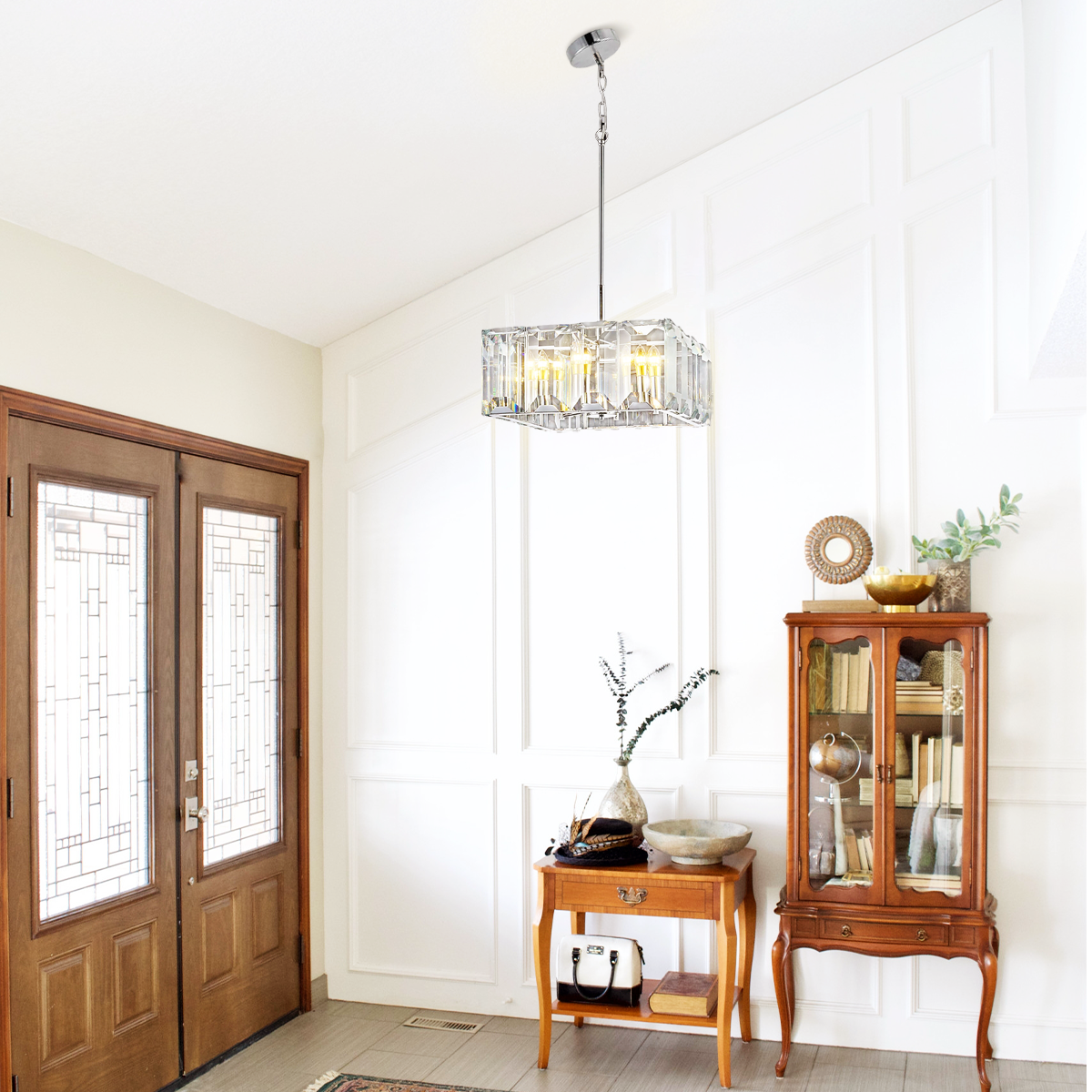 Kiko Crystal Square Chandelier - XYlight