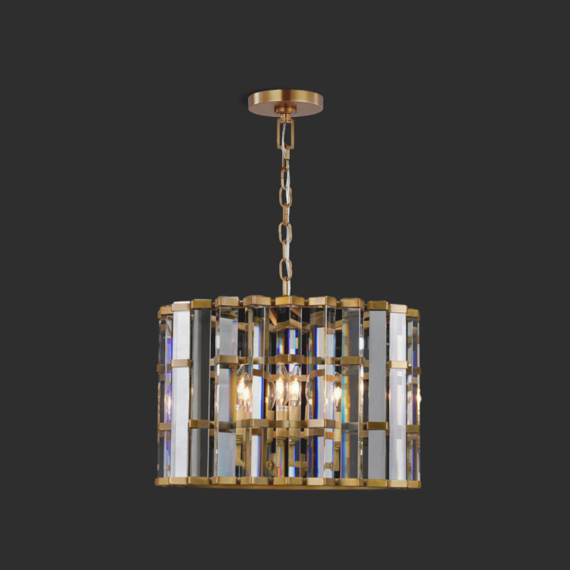 Kiko Cylindrical Round/Rectangular Chandelier