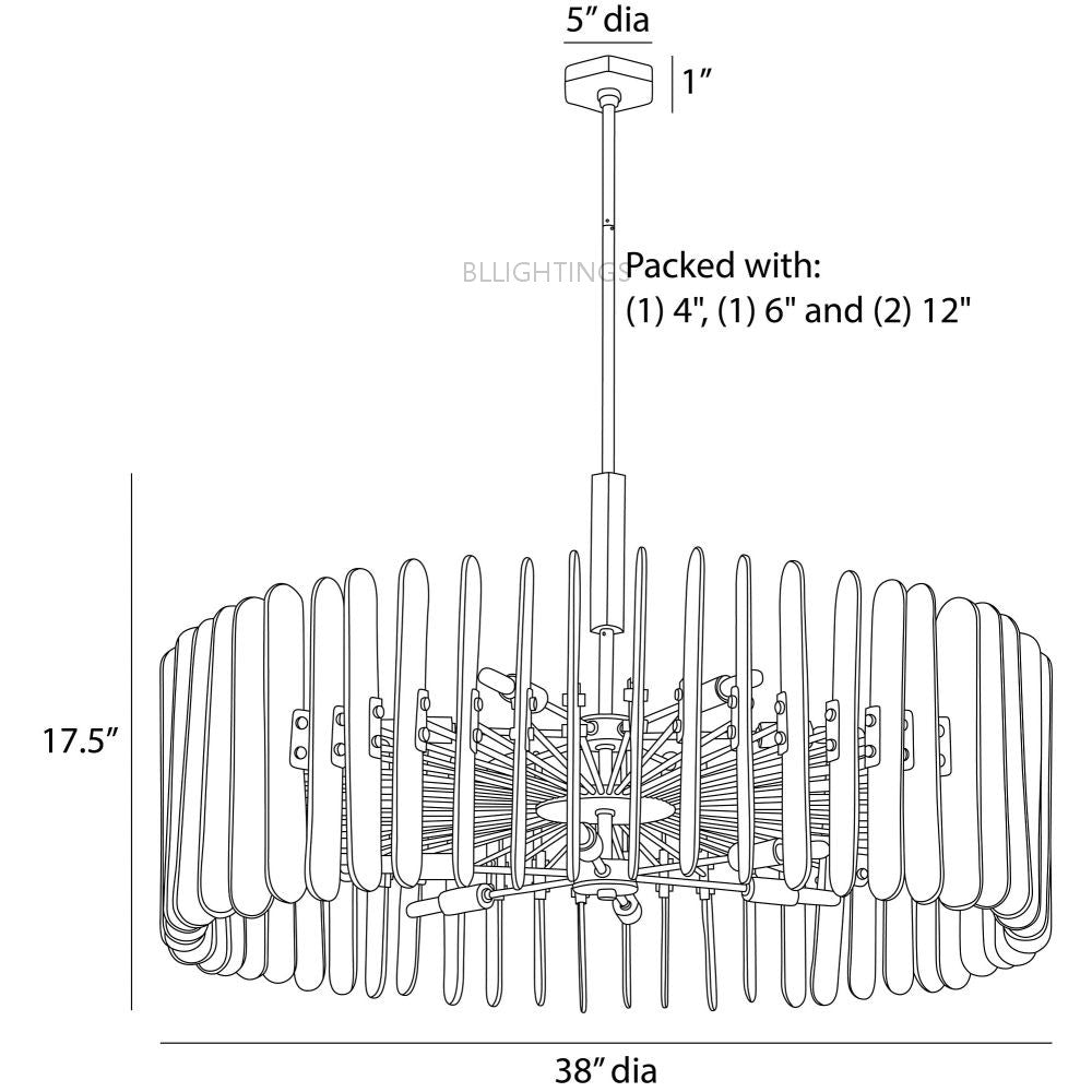 Klatze Glass Round Chandelier - XYlight