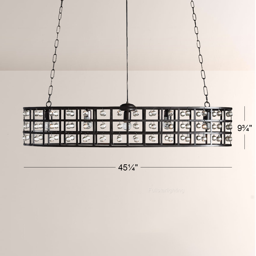 La Cage 5-Light Oval Chandelier - XYlight