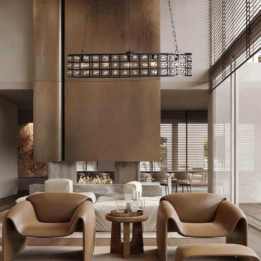 La Cage 5-Light Oval Chandelier - XYlight