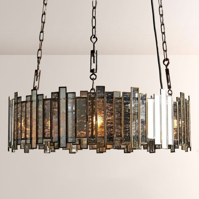 Laile Round Glass Chandelier - XYlight