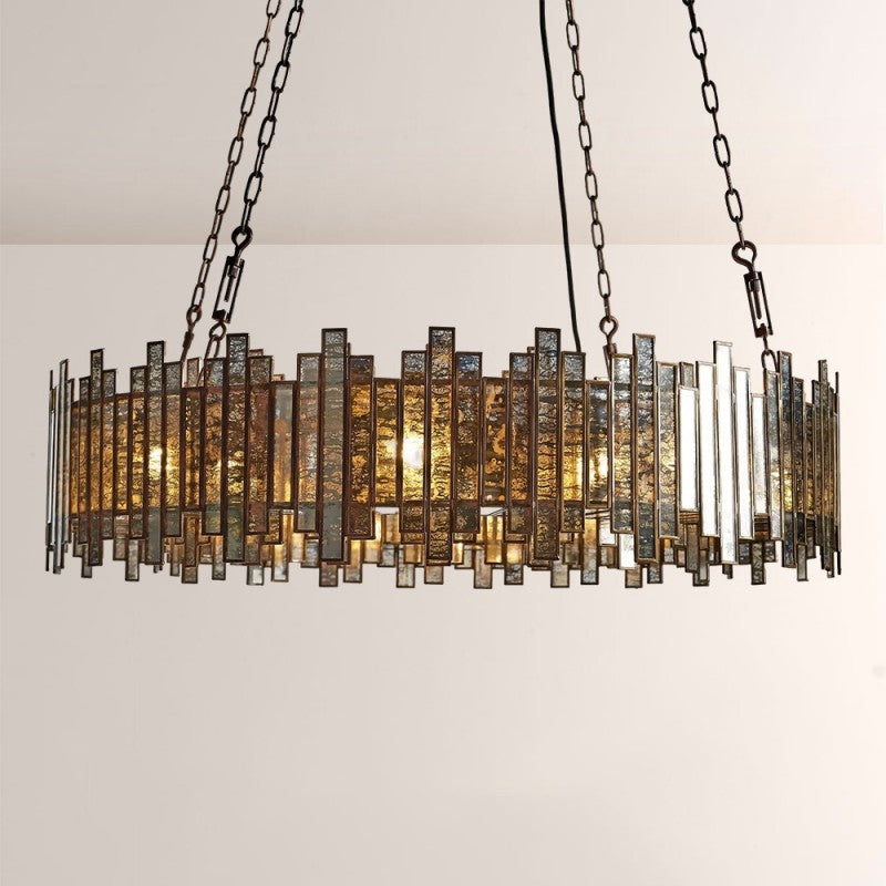 Laile Round Glass Chandelier - XYlight