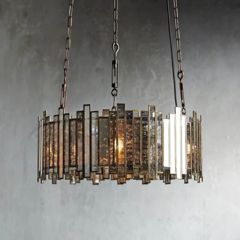 Laile Round Glass Chandelier - XYlight