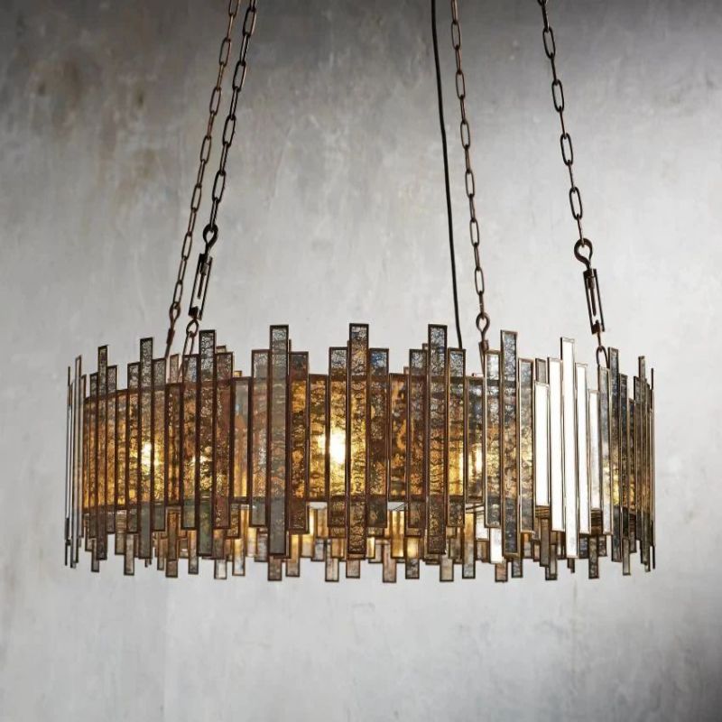 Laile Round Glass Chandelier - XYlight