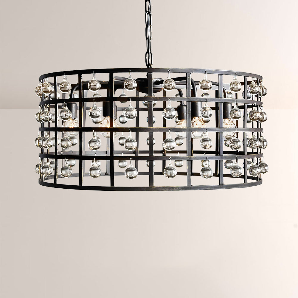 Lana Cage 6 Light Round Chandelier - XYlight