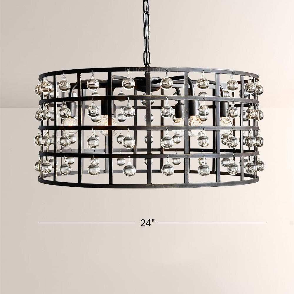 Lana Cage 6 Light Round Chandelier - XYlight