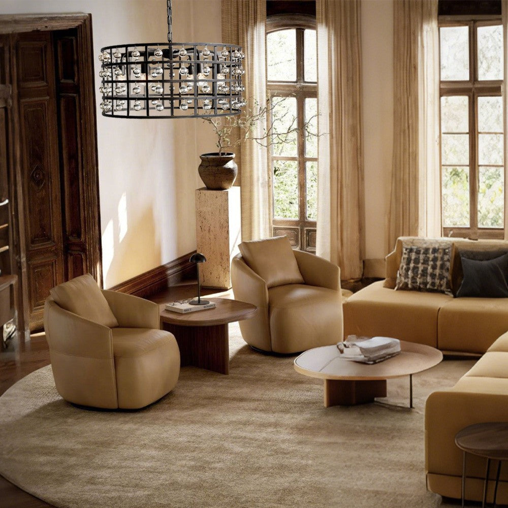Lana Cage 6 Light Round Chandelier - XYlight