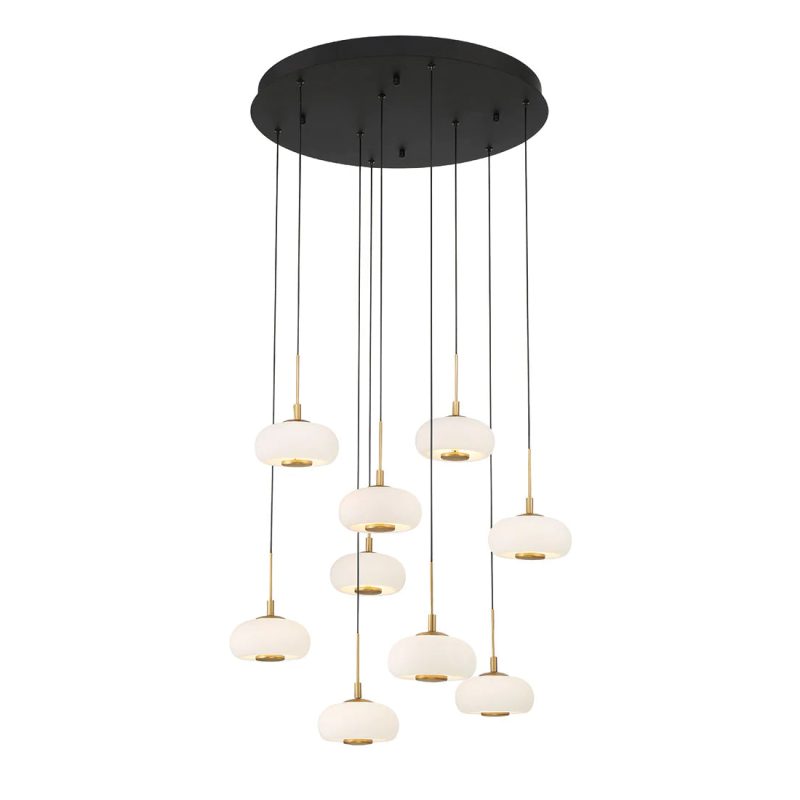 Lanterns 9 Light Round LED Chandelier