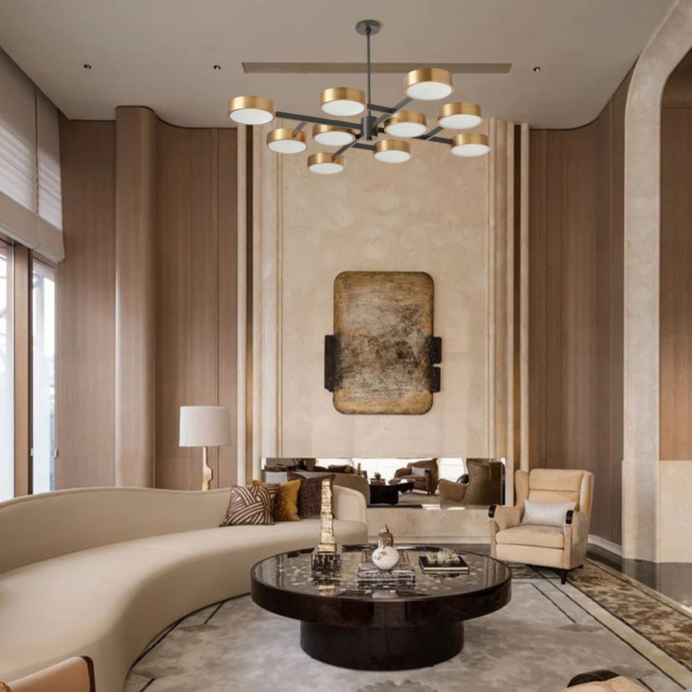Lena Large Starburst Chandelier - XYlight