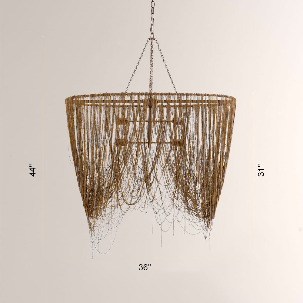 Lindsay Oval Chains Chandelier - XYlight