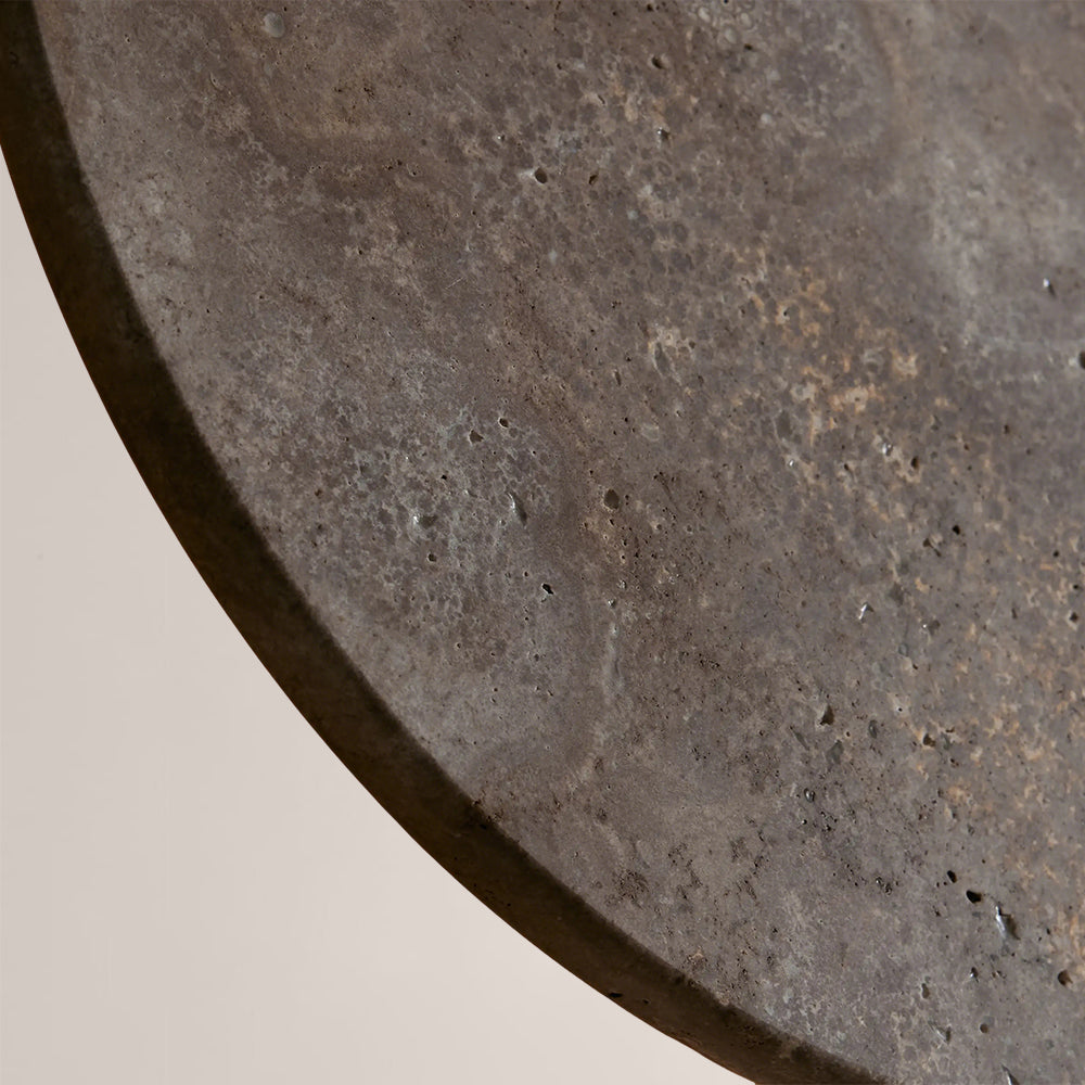Lira Travertine Disc Outdoor Sconce - XYlight