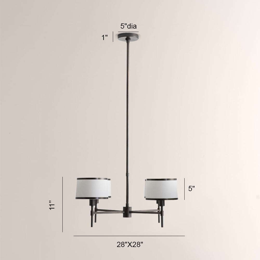 Lizs 4-Light Round Chandelier - XYlight