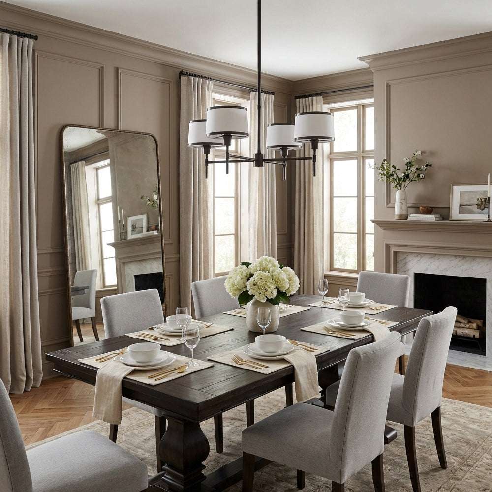 Lizs 4-Light Round Chandelier - XYlight