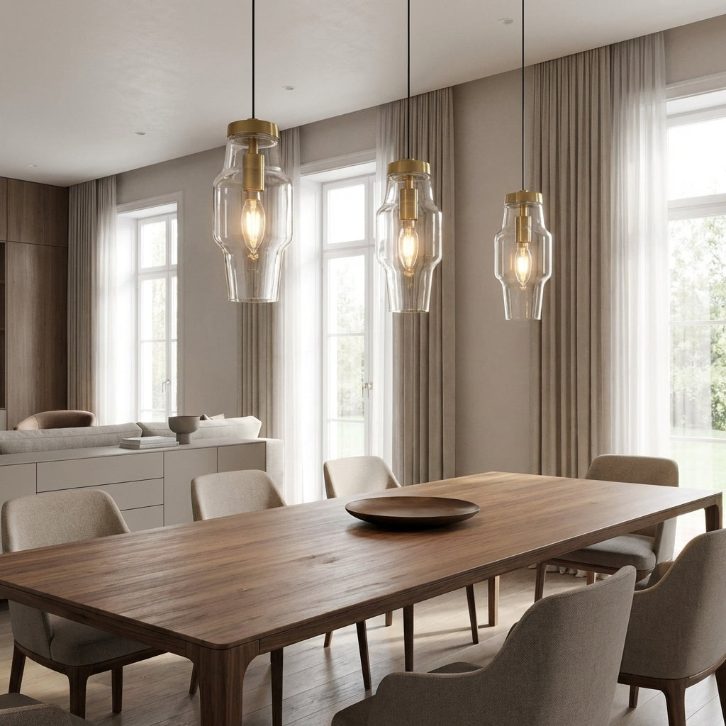 Lumi Clear Glass Pendant - XYlight
