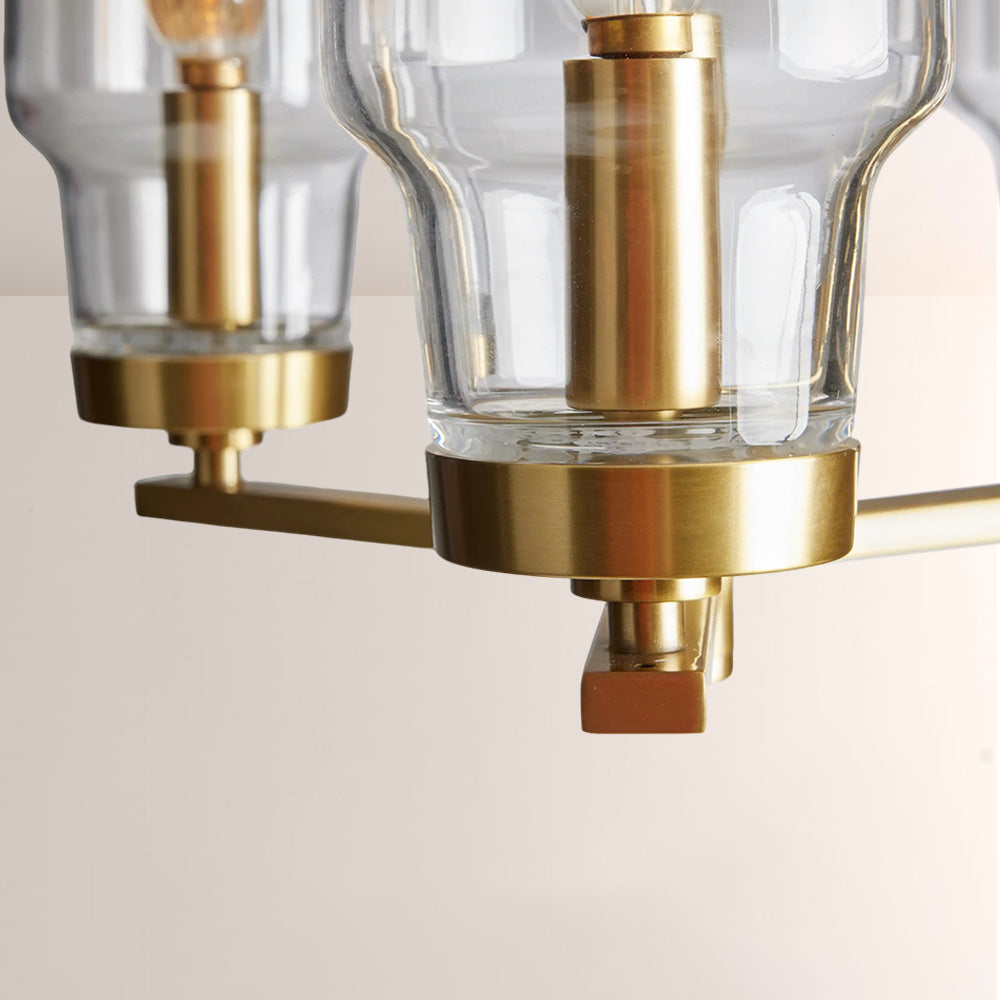 Lumi Clear Glass Semi Pendant - XYlight