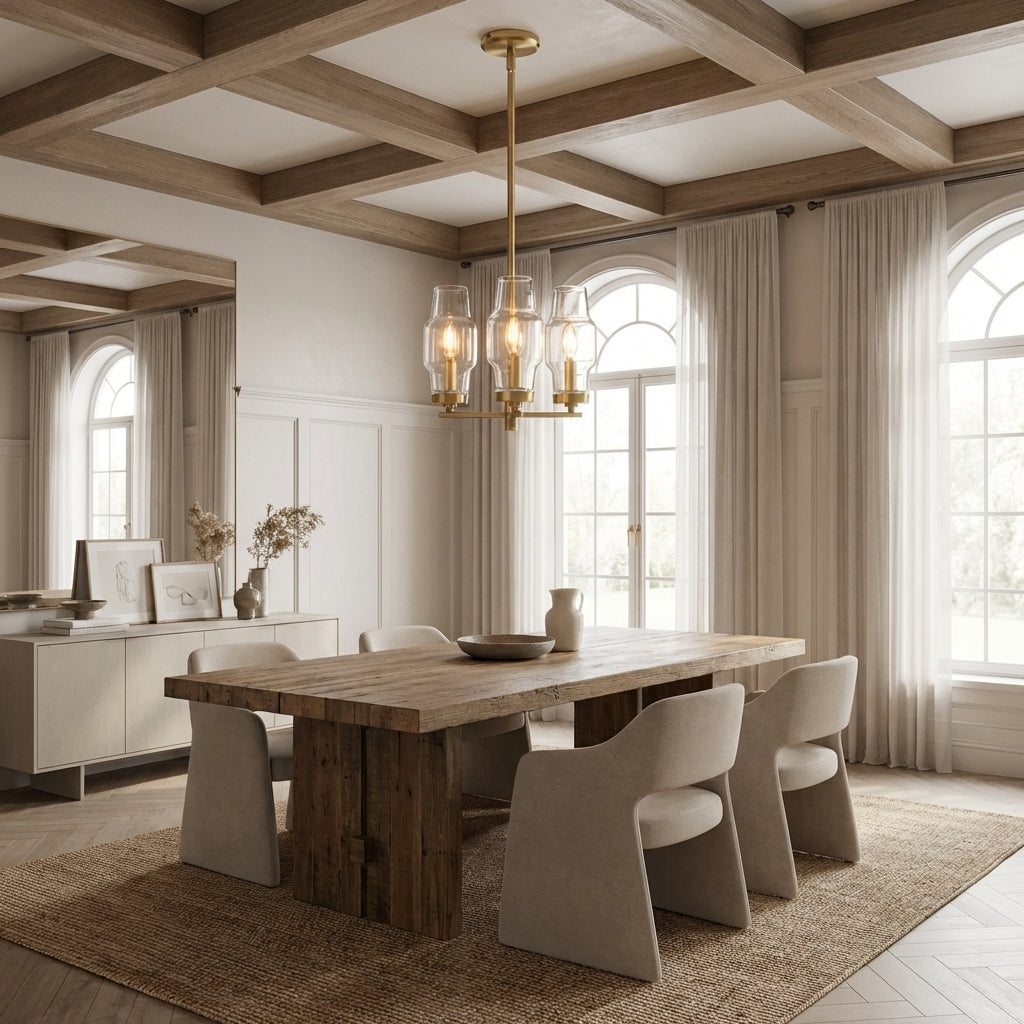 Lumi Clear Glass Semi Pendant - XYlight