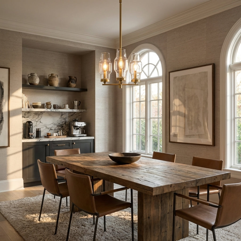 Lumi Clear Glass Semi Pendant - XYlight