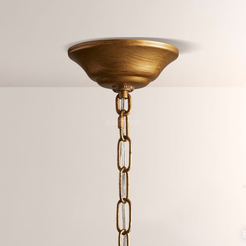 Lunaria Ceramic Leaves Round Chandelier - XYlight