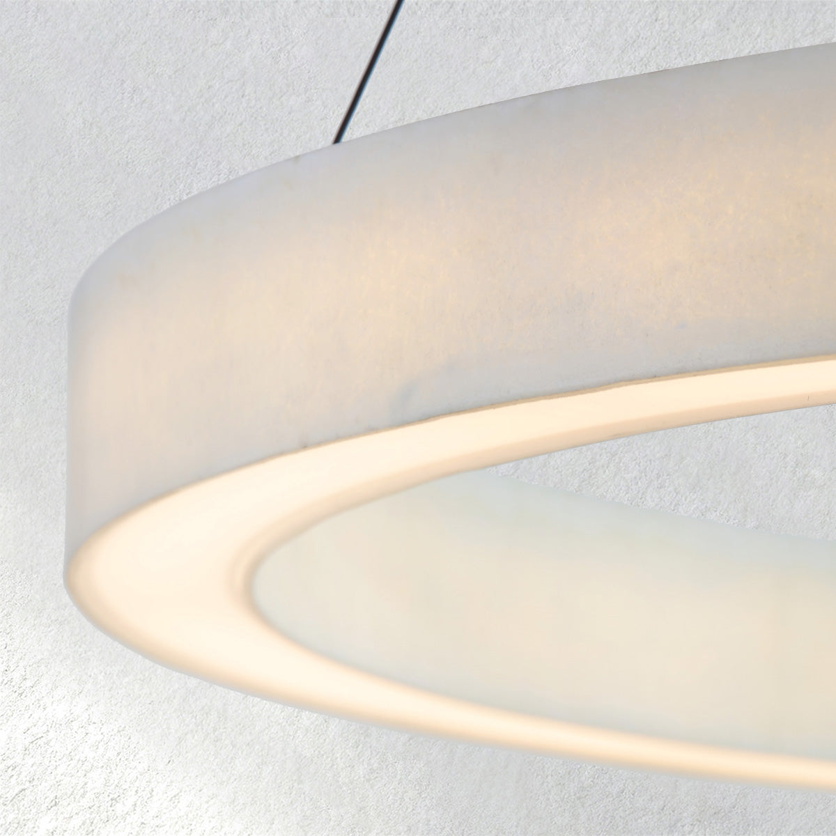 Lutaven Alabaster Stone Glow Round Chandelier - XYlight