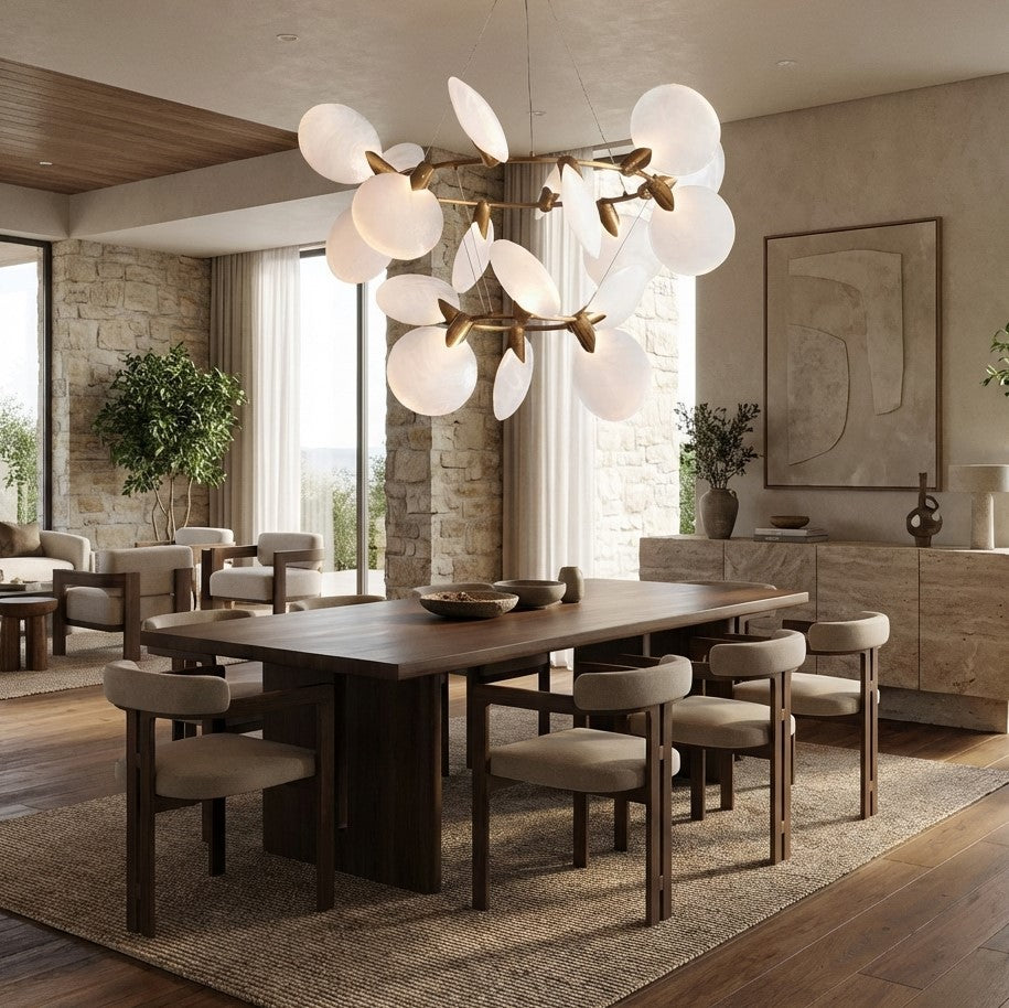 Lylam Glass Two-Tier Round Chandelier - XYlight