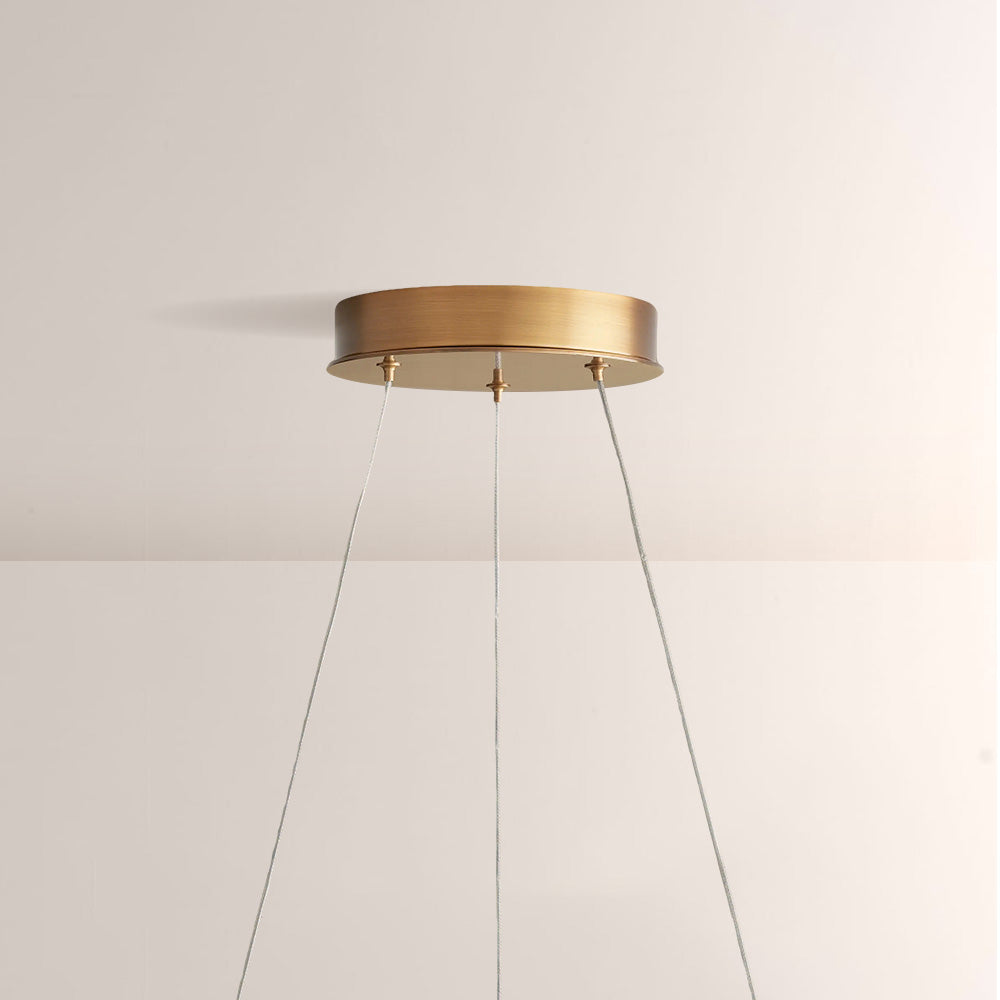 Lylam Glass Two-Tier Round Chandelier - XYlight